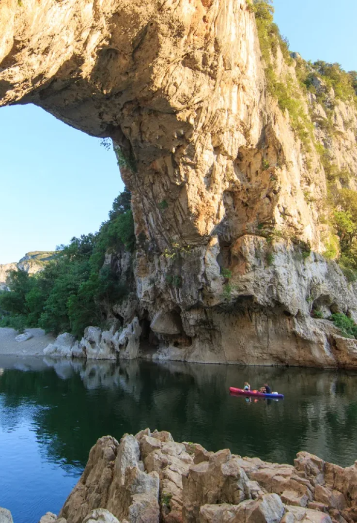 le pont d'arc ardeche drome region 