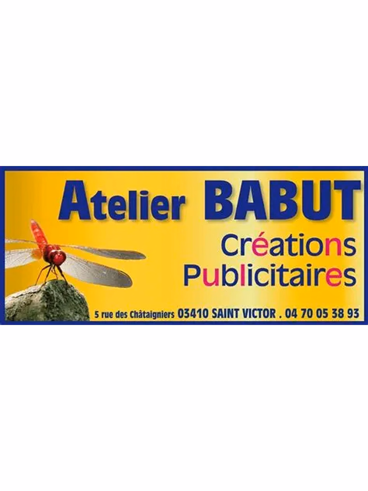 Logo Atelier Babut Montluçon, partenaire poseur de Rue Media spécialisé dans la pose d'affiches et covering publicitaire sur bus dans l'Allier.